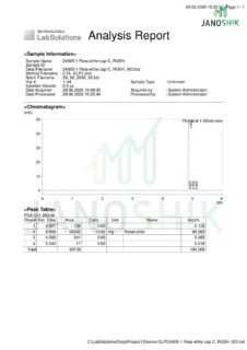 Janoshik HPLC lab report for Retatrutide (10mg), ReVICO Labs