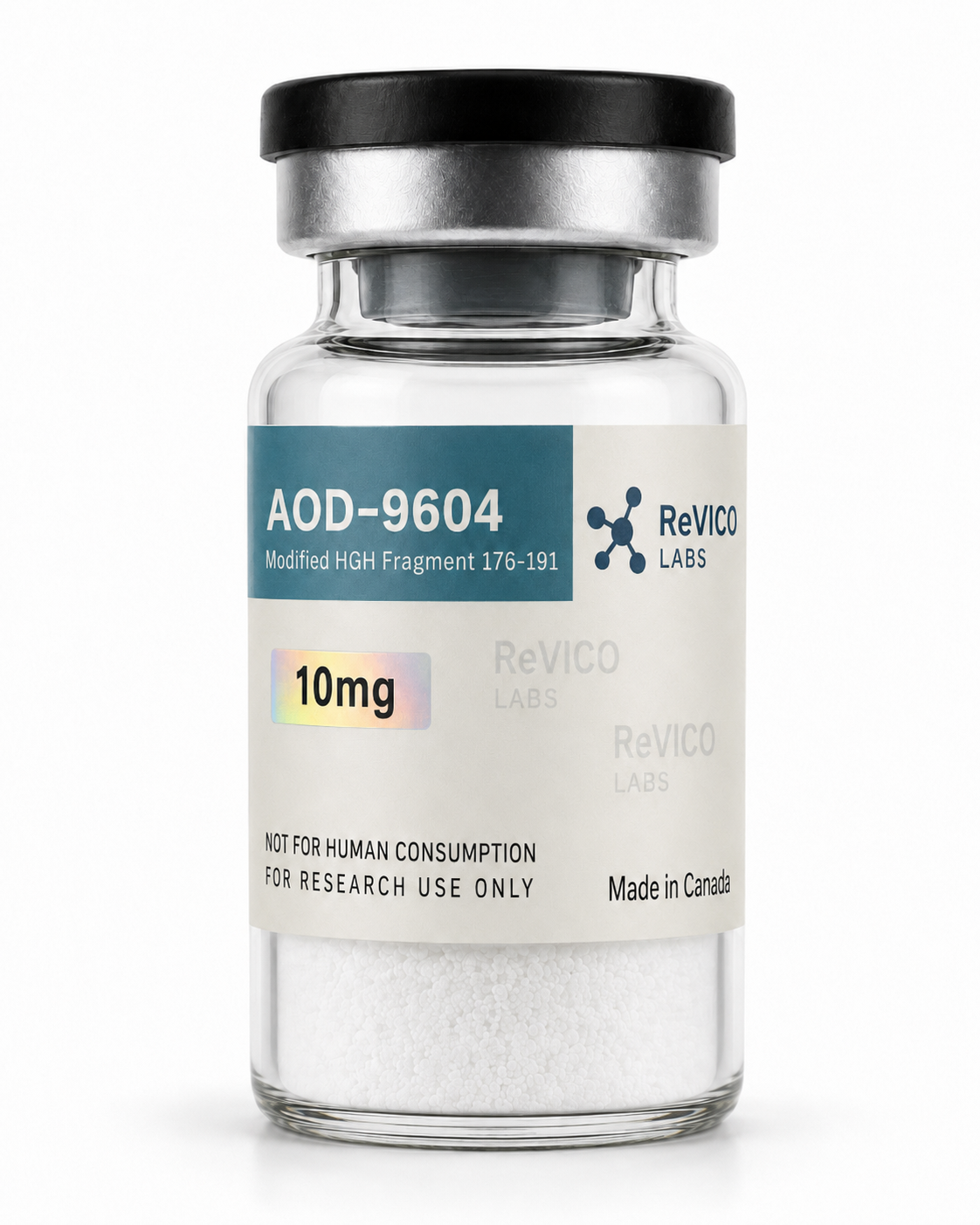 AOD-9604 10mg Canada | Modified HGH Fragment | ReVICO Labs 1 AOD-9604 10mg vial - Modified HGH Fragment research peptide - ReVICO Labs Canada