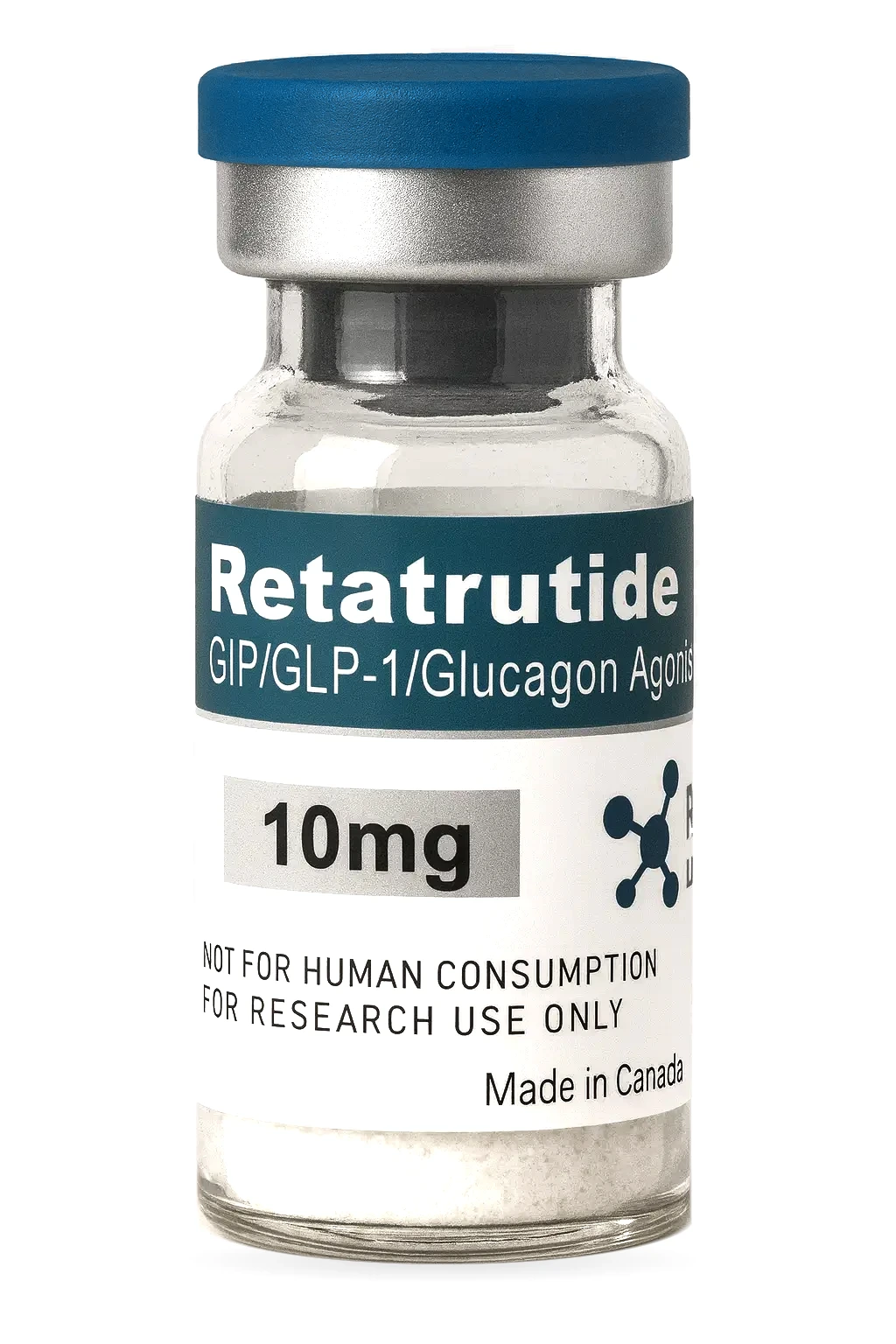 Retatrutide (10mg) 1 Retatrutide (10mg) research peptide vial