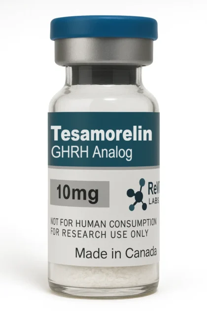 Tesamorelin (10mg) research peptide vial